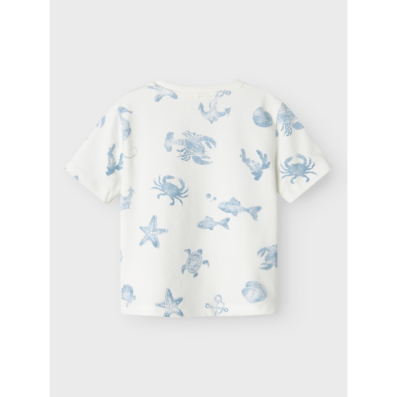 NAME IT MINI Fille T-Shirt - Cloud Dancer
