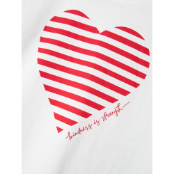 NAME IT KIDS Fesko T-Shirt - Bright White / Chinese Red Heart