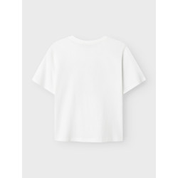 NAME IT KIDS Fesko T-Shirt - Bright White / Chinese Red Heart