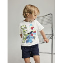 NAME IT MINI Malix Stitch T-Shirt - Cloud Dancer