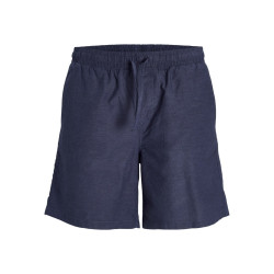 JACK & JONES JUNIOR Jaiden Summer Jogger Hør Shorts - Night Sky