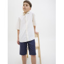 JACK & JONES JUNIOR Jaiden Summer Jogger Hør Shorts - Night Sky
