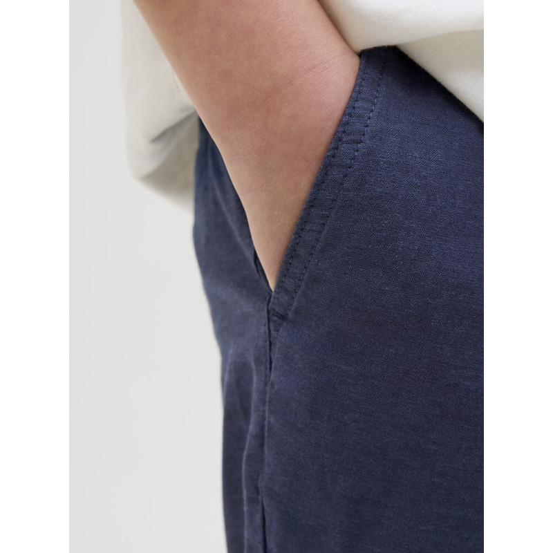 JACK & JONES JUNIOR Jaiden Summer Jogger Hør Shorts - Night Sky