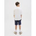 JACK & JONES JUNIOR Jaiden Summer Jogger Hør Shorts - Night Sky