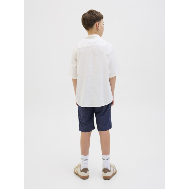 JACK & JONES JUNIOR Jaiden Summer Jogger Hør Shorts - Night Sky