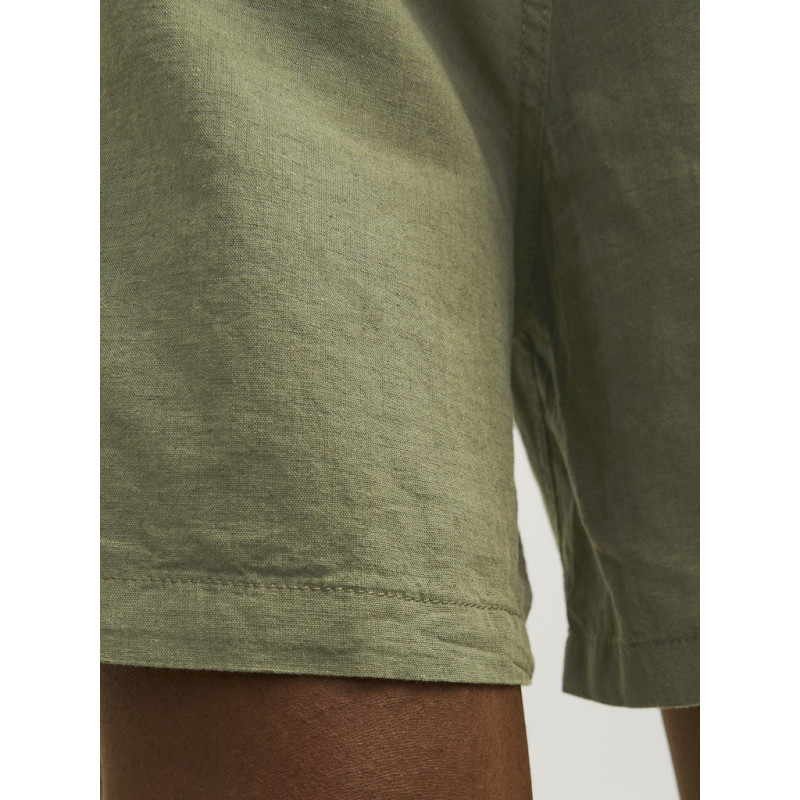 JACK & JONES Jaiden Summer Hør Blend Shorts - Dusty Olive