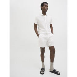 JACK & JONES Jaiden Summer Hør Blend Shorts - Hvid