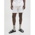 JACK & JONES Jaiden Summer Hør Blend Shorts - Hvid