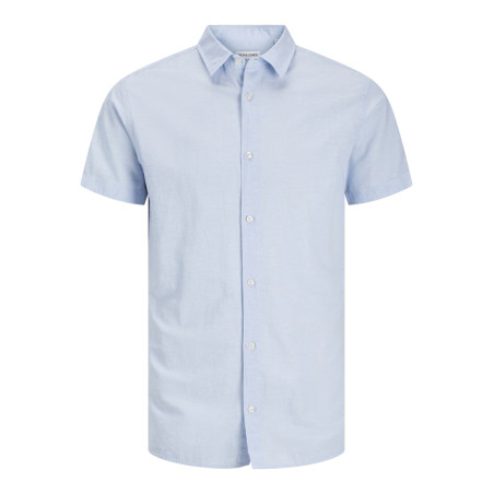 JACK & JONES JUNIOR Breeze Hør Skjorte - Chambray Blue