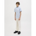 JACK & JONES JUNIOR Breeze Hør Skjorte - Chambray Blue