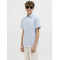 JACK & JONES JUNIOR Breeze Hør Skjorte - Chambray Blue