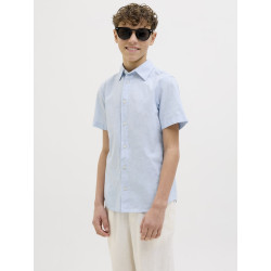 JACK & JONES JUNIOR Breeze Hør Skjorte - Chambray Blue