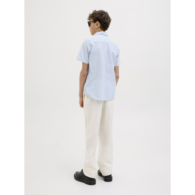 JACK & JONES JUNIOR Breeze Hør Skjorte - Chambray Blue