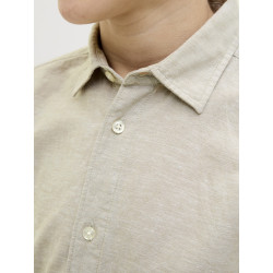 JACK & JONES JUNIOR Breeze Hør Skjorte - Crockery