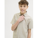 JACK & JONES JUNIOR Breeze Hør Skjorte - Crockery