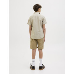 JACK & JONES JUNIOR Breeze Hør Skjorte - Crockery