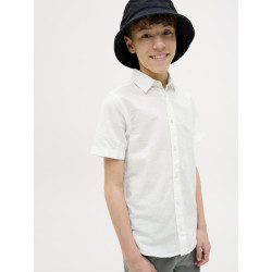 JACK & JONES JUNIOR Breeze Hør Skjorte - Hvid