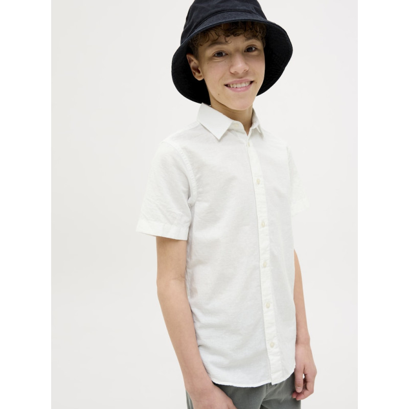 JACK & JONES JUNIOR Breeze Hør Skjorte - Hvid