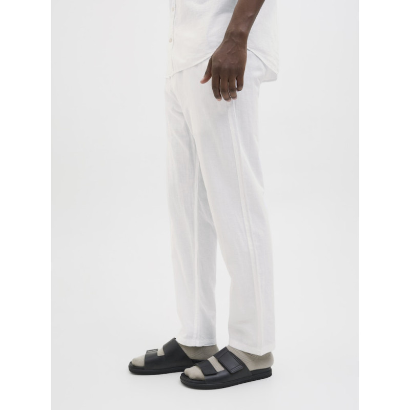 JACK & JONES Kane Summer Hør Jogging Bukser - Hvid