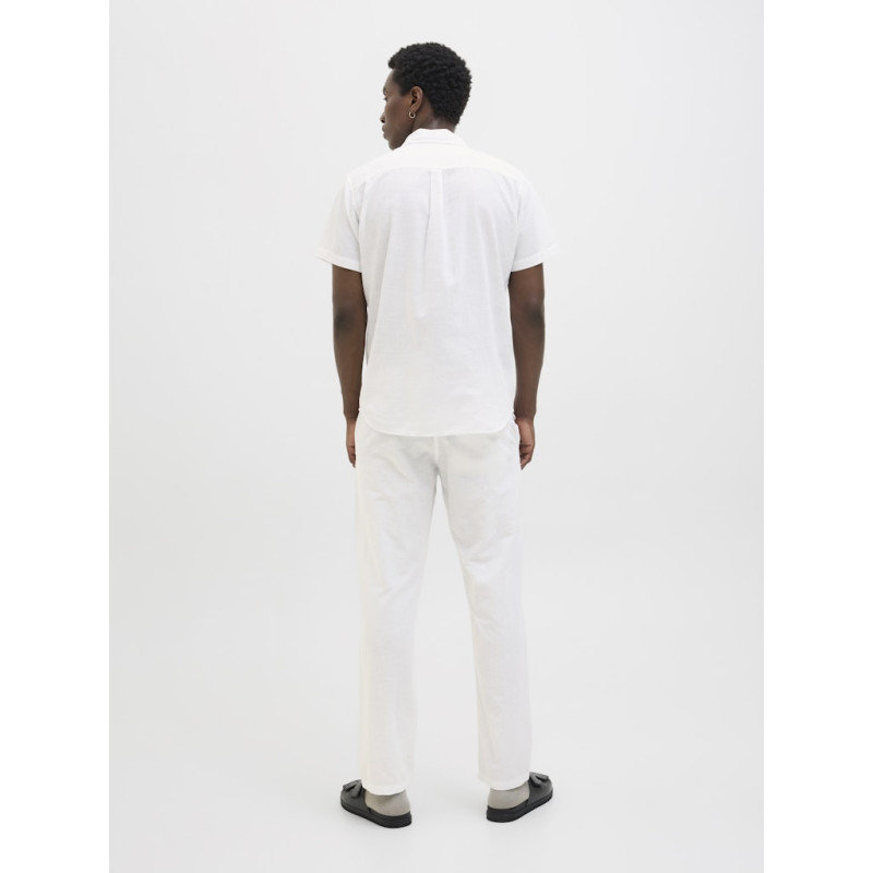 JACK & JONES Kane Summer Hør Jogging Bukser - Hvid