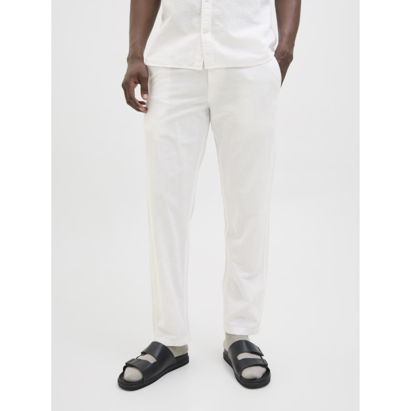 JACK & JONES Kane Summer Hør Jogging Bukser - Hvid