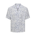 ONLY & SONS Dash Life Resort Skjorte - Cloud Dancer / Vintage Indigo