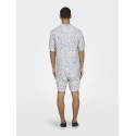 ONLY & SONS Dash Life Resort Skjorte - Cloud Dancer / Vintage Indigo