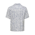 ONLY & SONS Dash Life Resort Skjorte - Cloud Dancer / Vintage Indigo