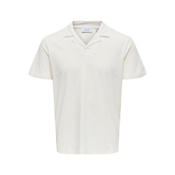 ONLY & SONS Abraham Resort Polo - Egret