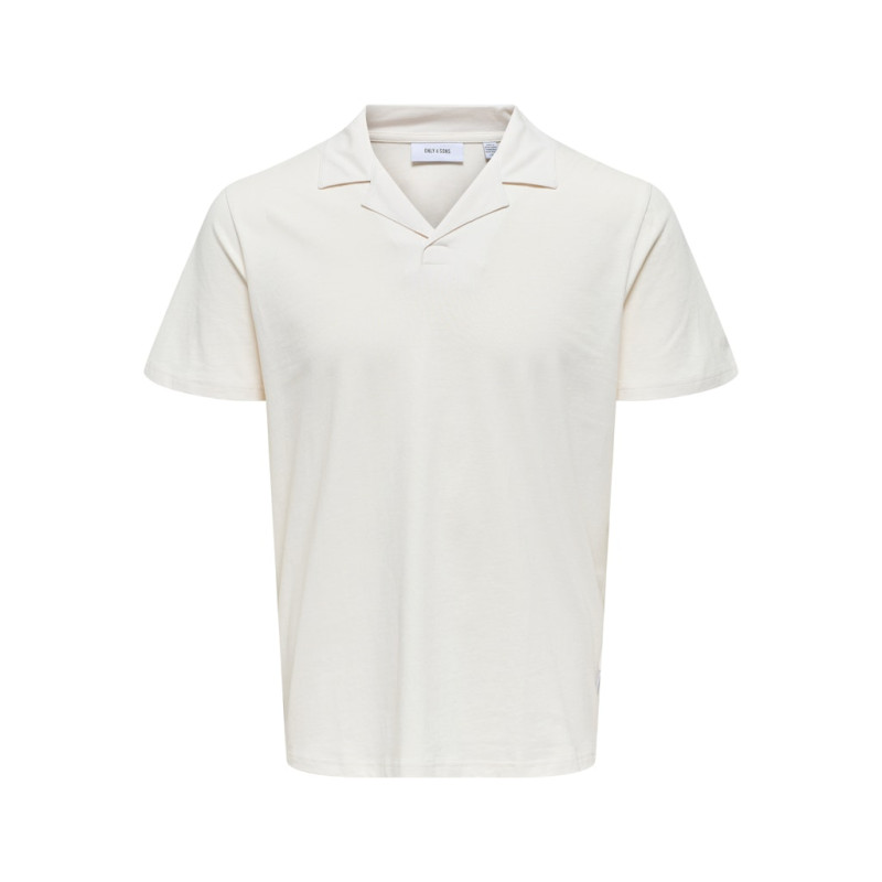 ONLY & SONS Abraham Resort Polo - Egret