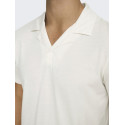 ONLY & SONS Abraham Resort Polo - Egret