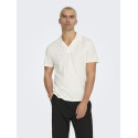 ONLY & SONS Abraham Resort Polo - Egret