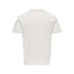 ONLY & SONS Abraham Resort Polo - Egret