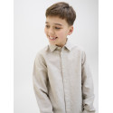 JACK & JONES JUNIOR L/S Breeze Hør Skjorte - Crockery