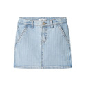 NAME IT KIDS Amelia Kort Denim Nederdel - Light Blue Denim