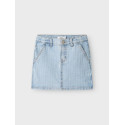 NAME IT KIDS Amelia Kort Denim Nederdel - Light Blue Denim
