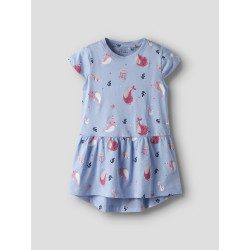 NAME IT MINI Vigga Capsl Kjole - Chambray Blue / Whales
