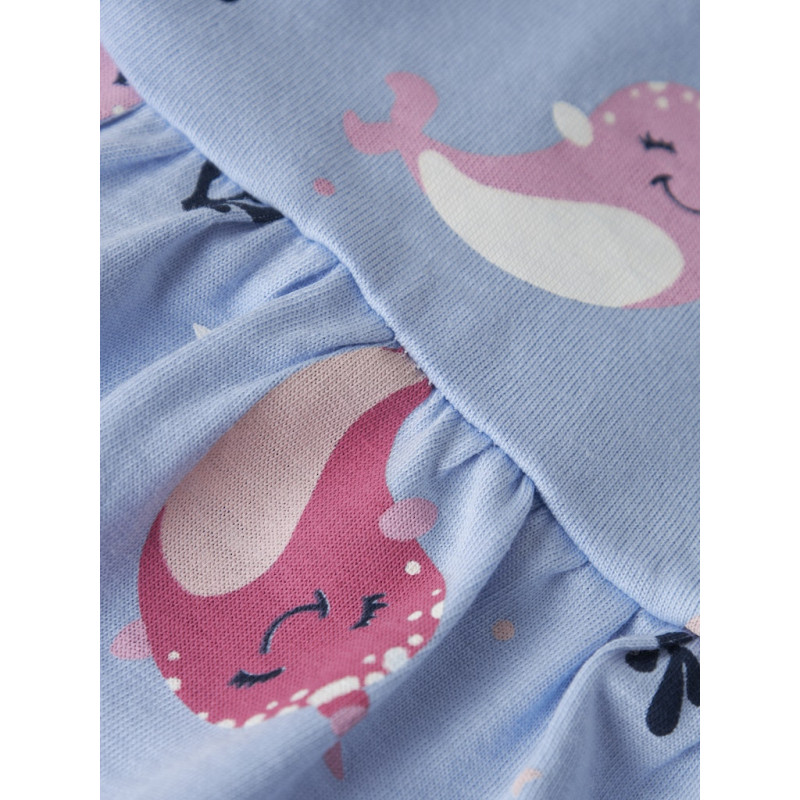 NAME IT MINI Vigga Capsl Kjole - Chambray Blue / Whales