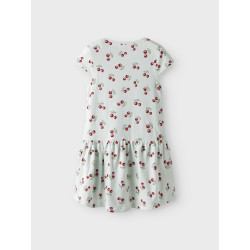 NAME IT KIDS Vigga Capsl Kjole - Aqua Glass / Cherries