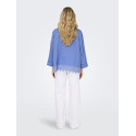 ONLY Graces Tulum Broderet Skjorte - Blue Bonnet
