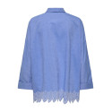 ONLY Graces Tulum Broderet Skjorte - Blue Bonnet