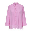 ONLY Graces Tulum Broderet Skjorte - Fuchsia Pink