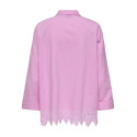 ONLY Graces Tulum Broderet Skjorte - Fuchsia Pink