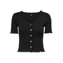 ONLY Laila Top Med Knapper - Sort