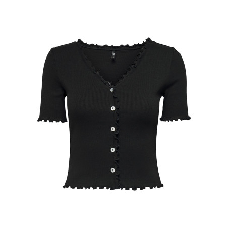 ONLY Laila Top Med Knapper - Sort