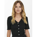 ONLY Laila Top Med Knapper - Sort
