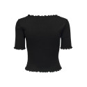 ONLY Laila Top Med Knapper - Sort