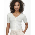 ONLY Laila Top Med Knapper - Cloud Dancer