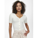 ONLY Laila Top Med Knapper - Cloud Dancer