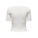 ONLY Laila Top Med Knapper - Cloud Dancer